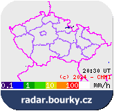 radar.bourky.cz - prohlížeč radarových dat